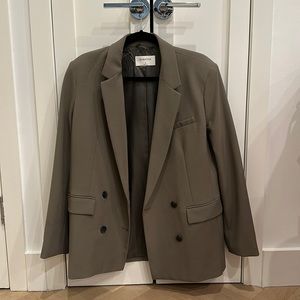 Aritzia Babaton double breasted grey blazer - small